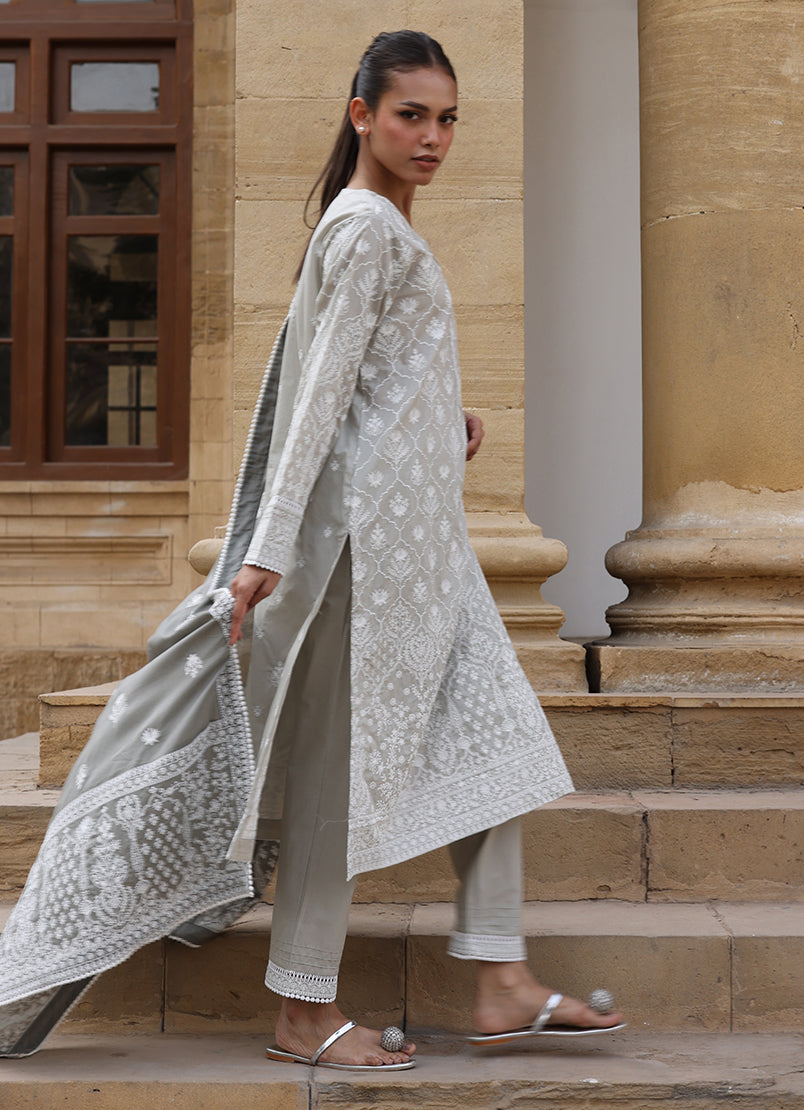 3 PC Embroidered Suit