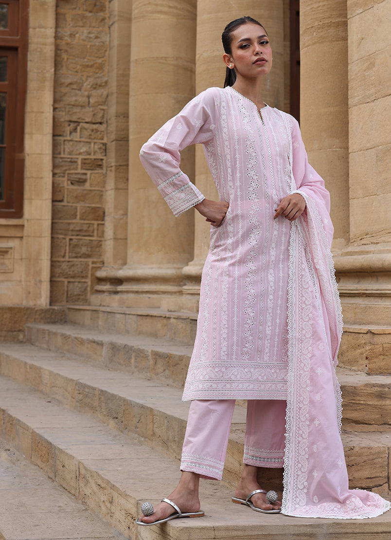 3 PC Embroidered Suit