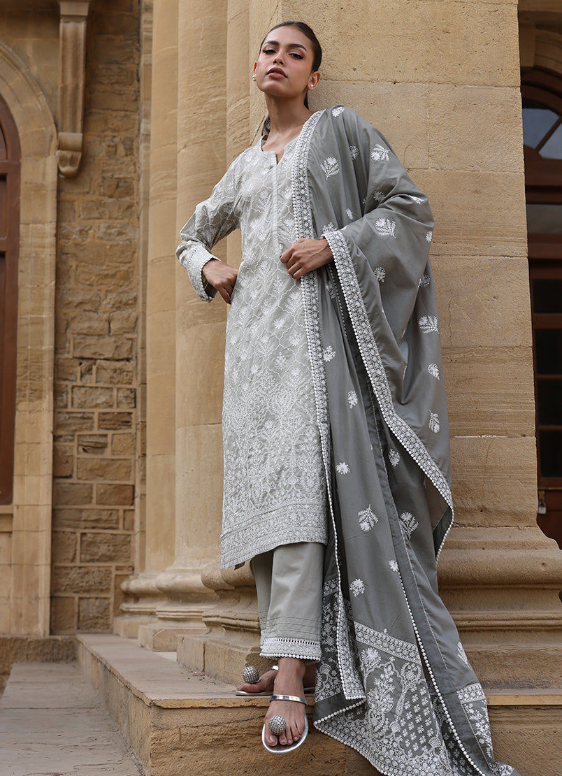 3 PC Embroidered Suit