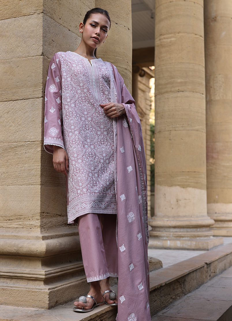3 PC Embroidered Suit