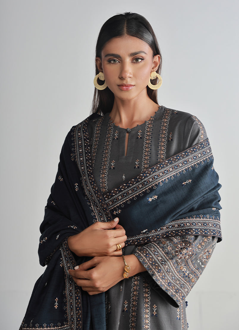 3 PC Embroidered Suit
