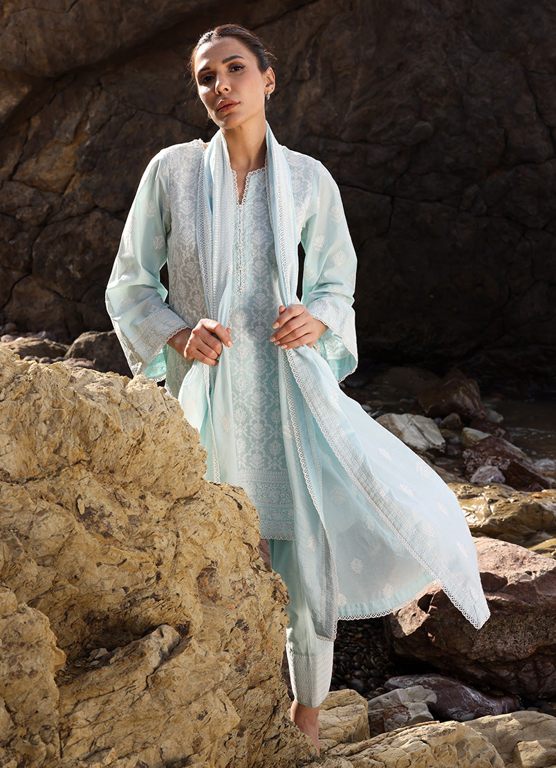 3 PC Embroidered Suit