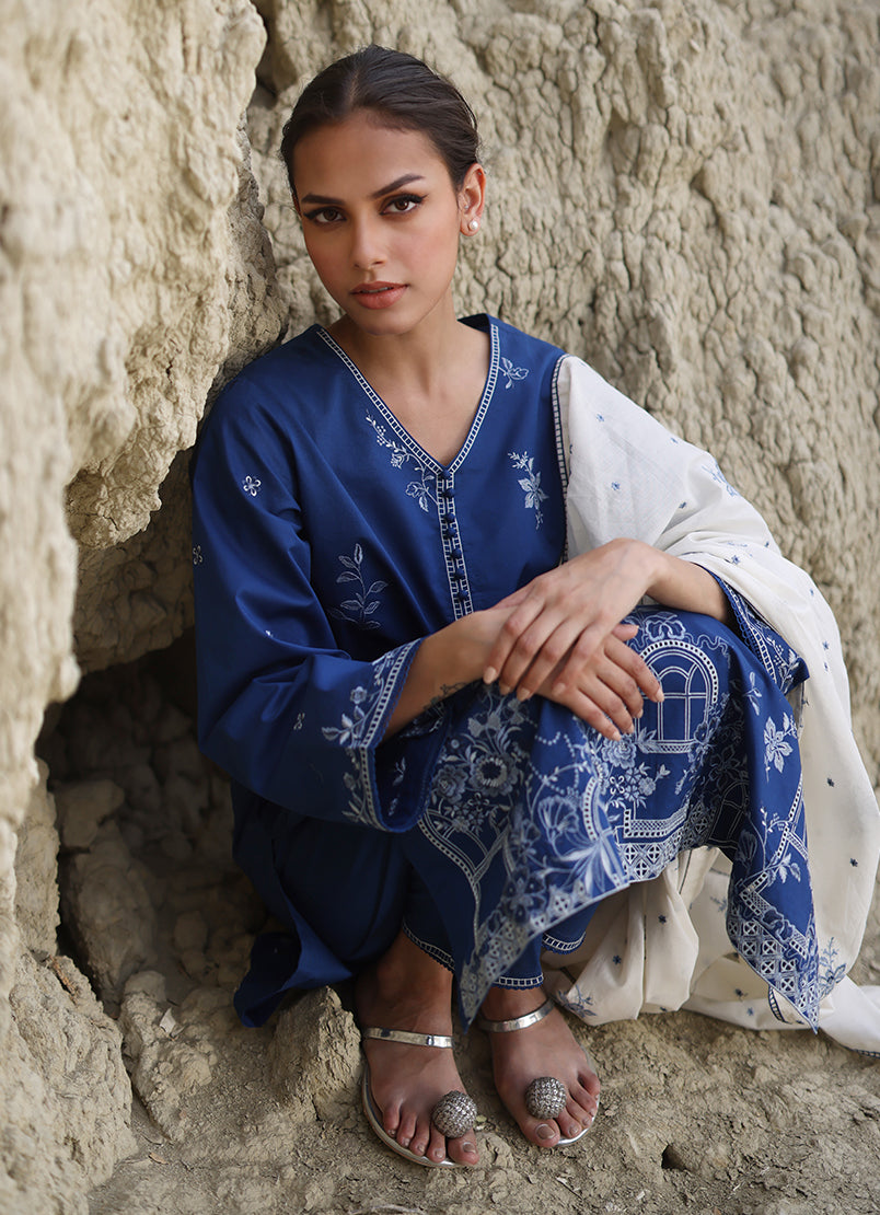 3 PC Embroidered Suit