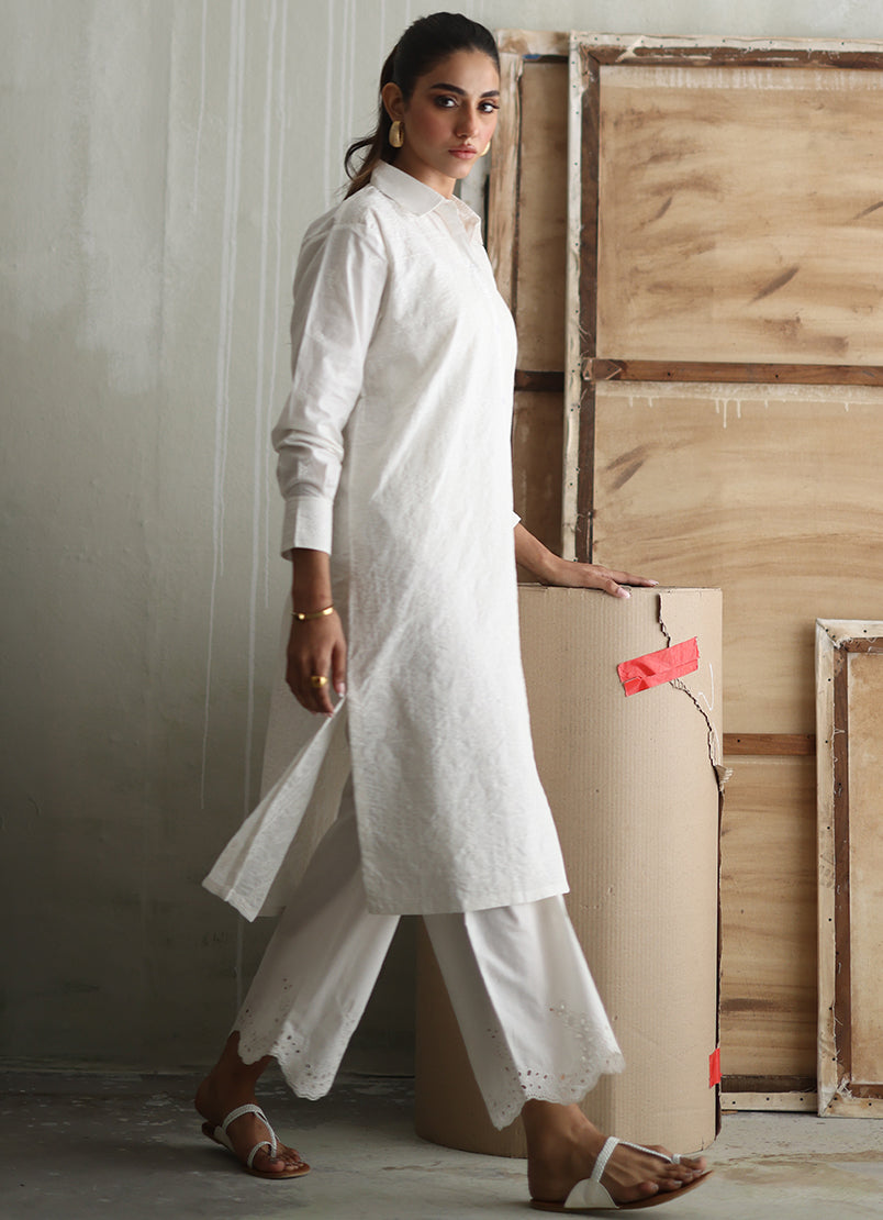 Chikankari Embroidered Kurta