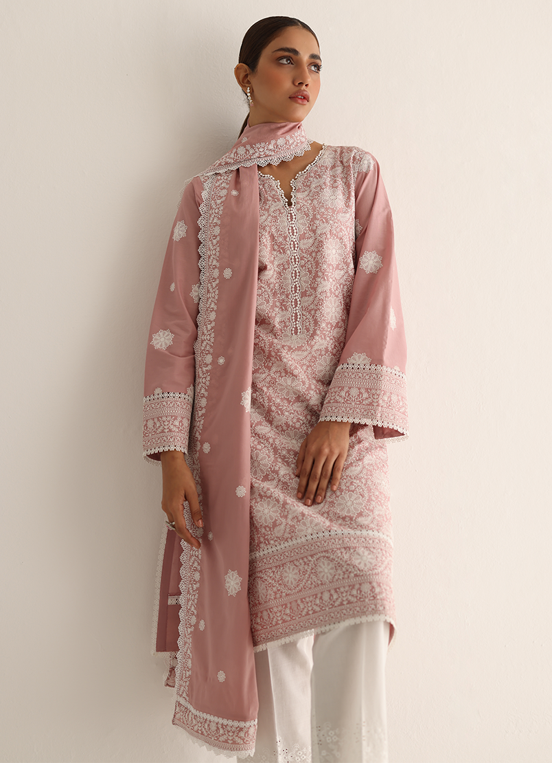 Embroidered Shirt & Dupatta