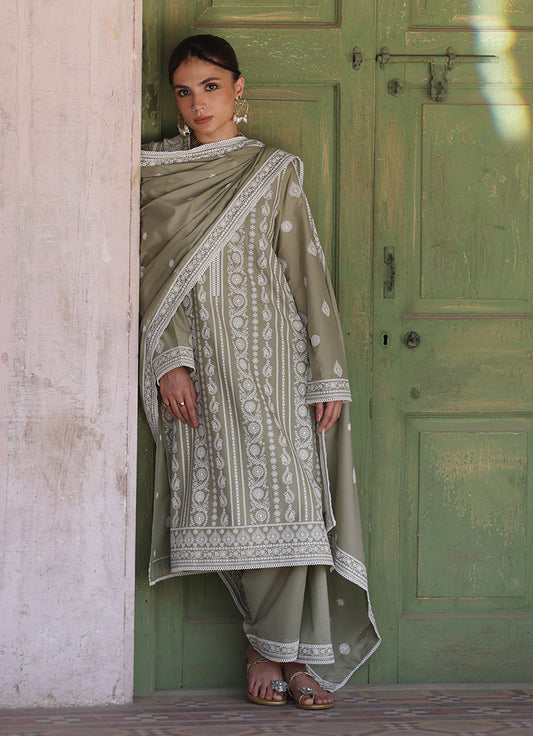 3 PC Embroidered Suit