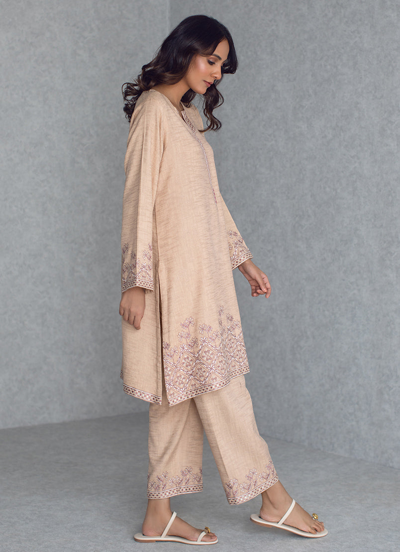 beige-cotton-dobby-viscose-embroidered-co-ord-set