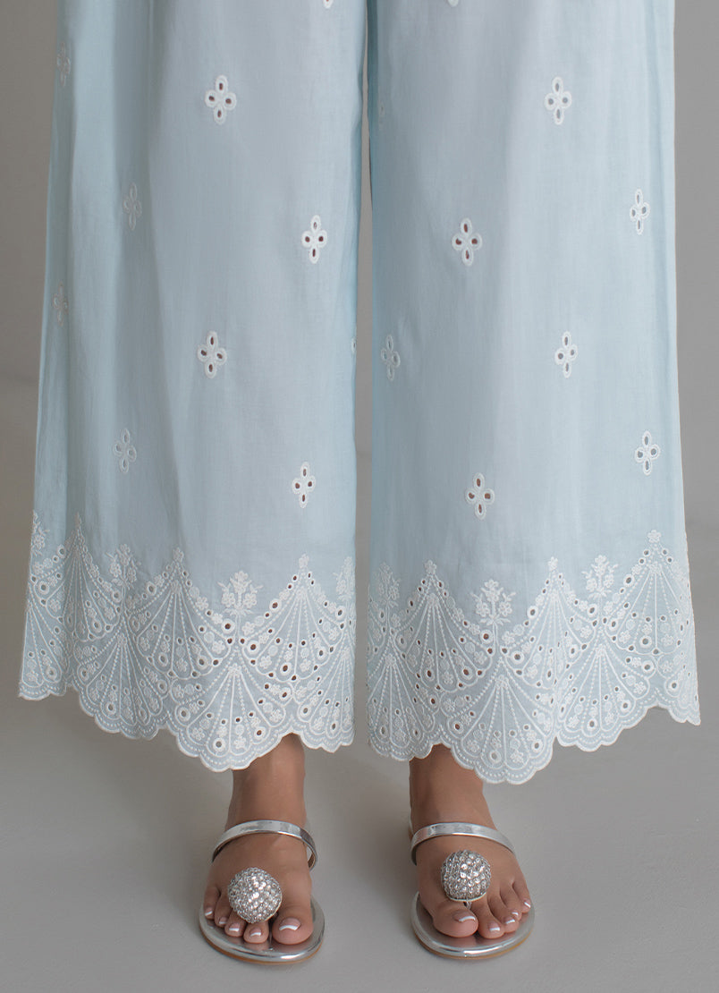 Light Blue Embroidered CO-ORD Set