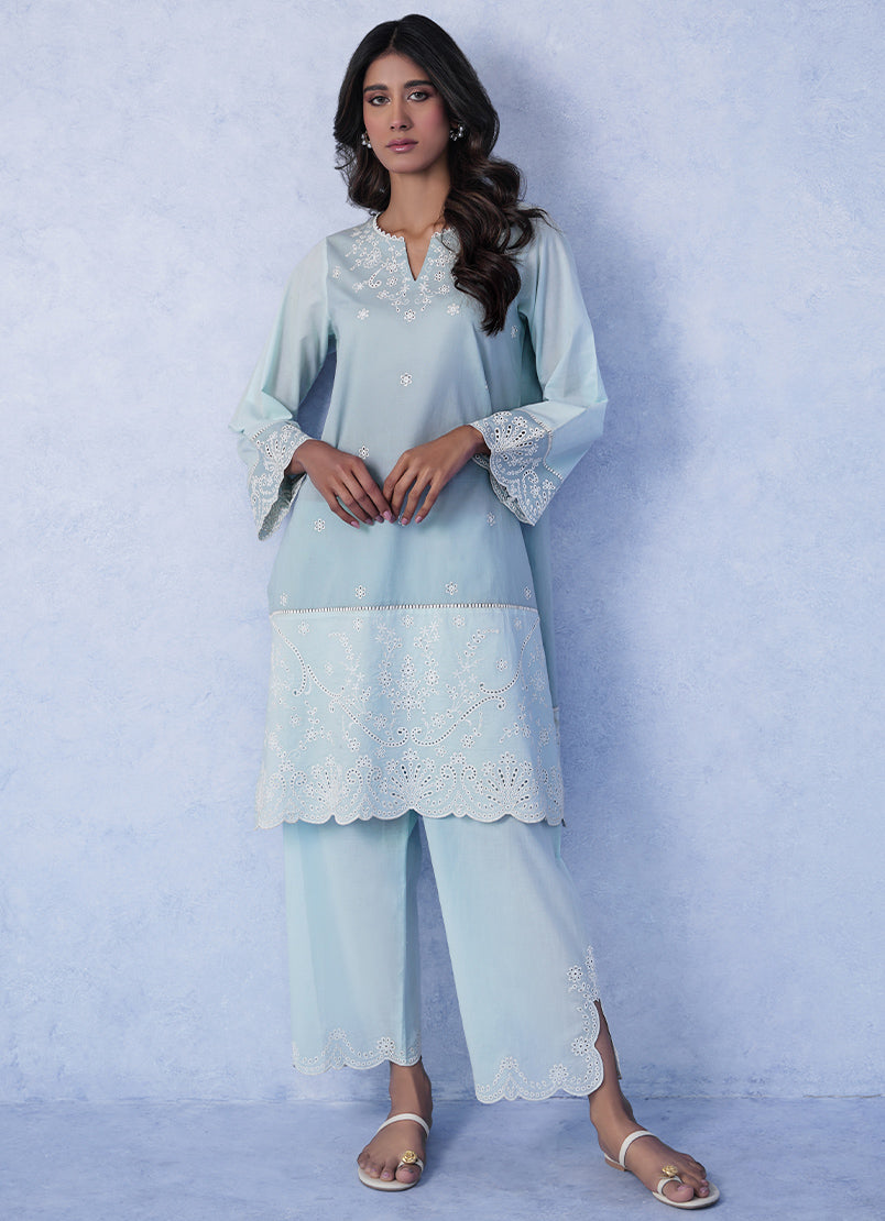 aqua-teal-embroidered-co-ord-set