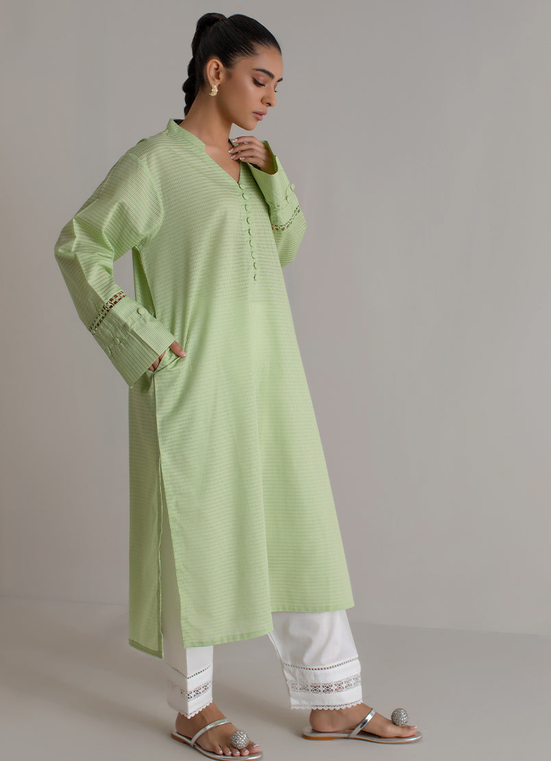 green-solid-loose-fit-shirt