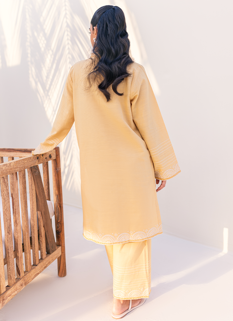 Mustard Embroidered CO-ORD Set