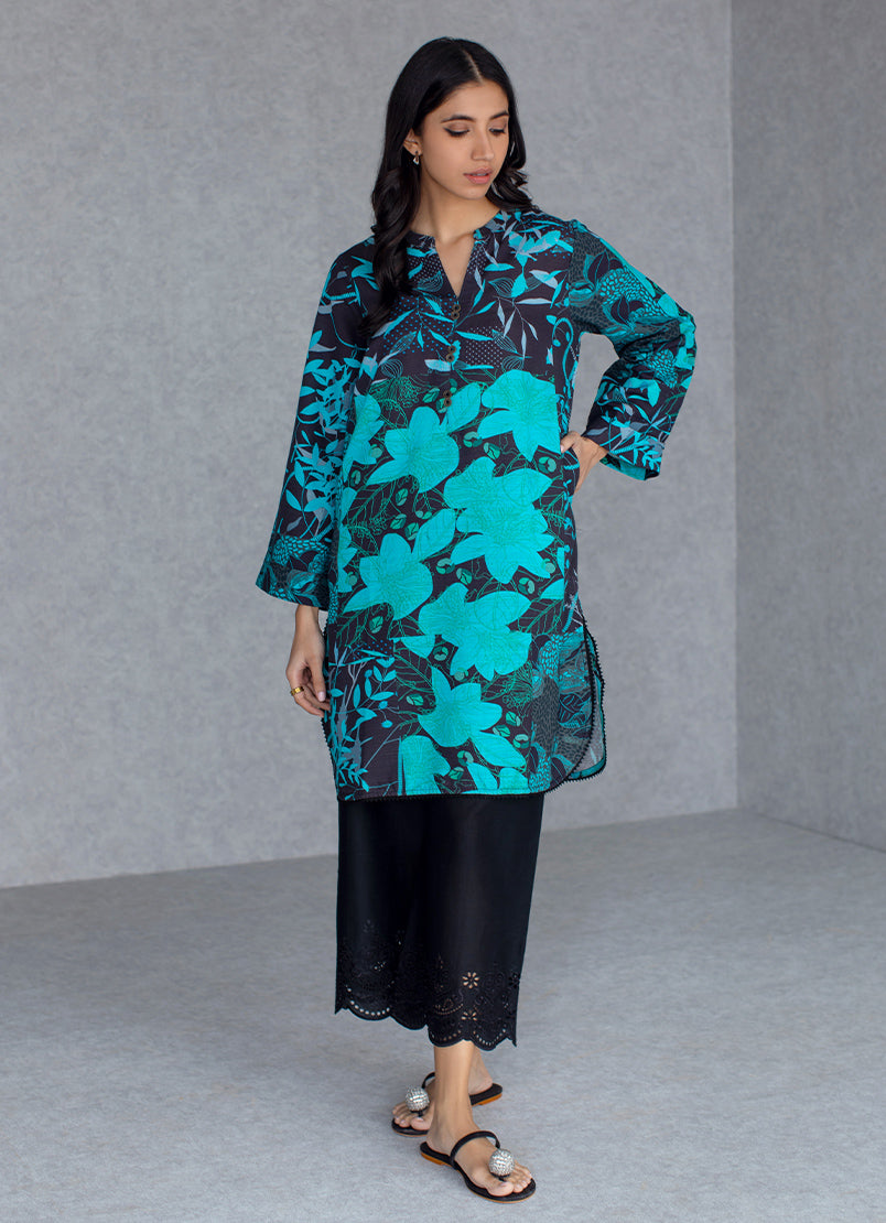 Khaddar Printed Kurta - Printed