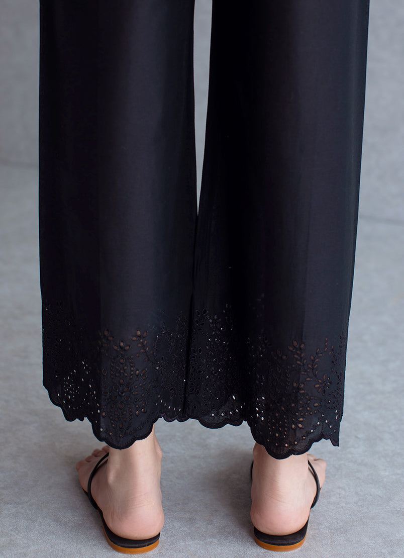 Black Cutwork Pant - Pants