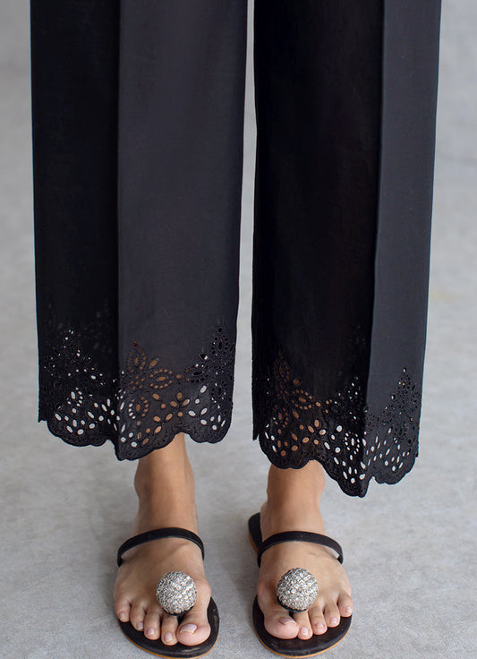 Black Cutwork Izaar - Pants